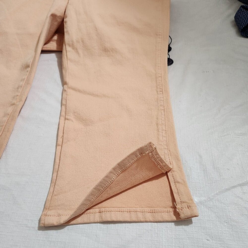 NYDJ Chloe Capri crop stretch Jeans Women's Size 8P Melon Side Slits NWT ---7 - Picture 11 of 11